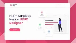 Web design in adobe xd | portfolio website design adobe xd
