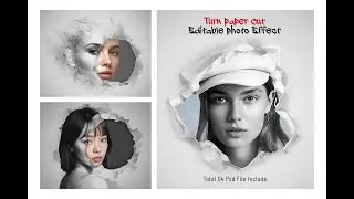 Turn Paper Cut Photo Effect