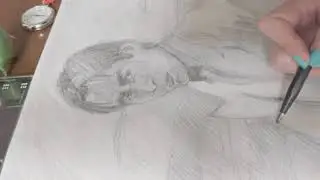 Preparation for one-hour drawing