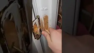 fixing door hinge screw holes 