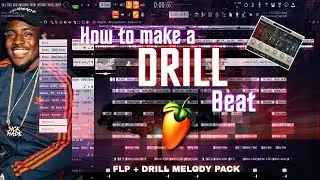 UK Drill Type Beat [FREE FLP] Tutorial In Fl Studio 20 | Project File + UK Drill Melody Pack