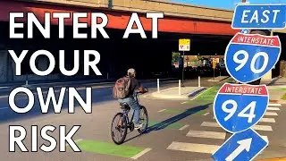 What Happens When Bike Lanes Meet Highways