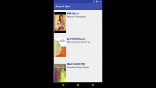 Android RecyclerView Example