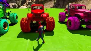 GTA 5 SPIDERMAN EPIC CAR RACING BY TREVOR MEGA RAMP JUMP CHALLENGE WITH SUPERHEROS
