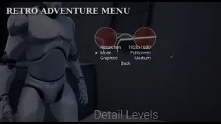Retro Adventure Menu (TR Style) (UE4)