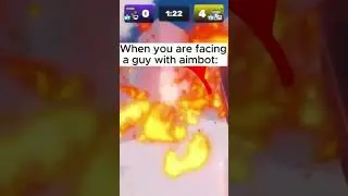 When you are Against a guy with Aimbot in Rivals  #roblox