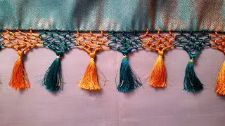 Easy Saree tassel| Saree Kuchu| tassel without beads| how to make simple kuchu knot
