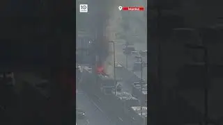 Halıcıoğlu’nda metrobüs yangını: Seferler durdu