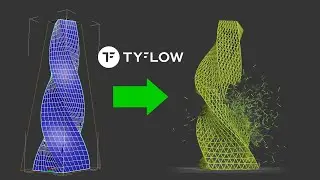 TYFLOW PRO TUTORIALS - Turn Vertex To  Edge Shape For Destructions