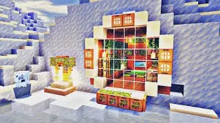 ⚒Minecraft tutorial. Minecraft building winter house.