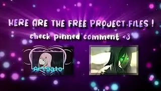 FREE AE Project Files !! Giveaway#1 [ Free Ae presets // Free Anime edits PF ]