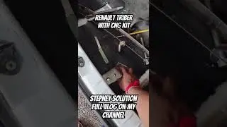 Renault triber with cng kit | stepney solution | cng kit installation #renault #cngkit #carshorts