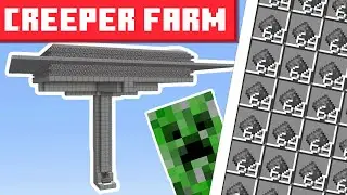 Minecraft Creeper Farm 1.21 - BEST DESIGN - 2500+ Gunpowder Per Hour!