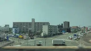Shinkansen accelerating after departing Hakata Station & reaching 250 km/h