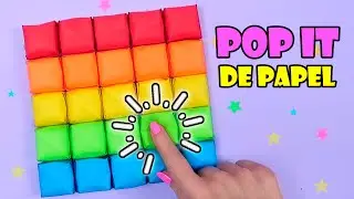 💥😍 POP IT DE PAPEL - Cómo hacer tu propio Pop It Casero DIY Fidget Toys! 💥😍