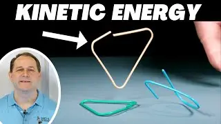 Kinetic Energy in Slow Motion - Paper Clip Launcher!