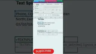 Text Split 🪓 tricks in Excel  Is Here To Stay. Here's Why #shorts #excel #ytshorts