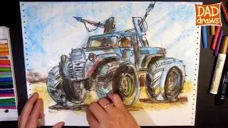 How to draw a vehicle from MAD MAX