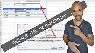 Fonction recherchev Excel qui ne marche pas