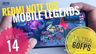 Update MIUI 14 Redmi Note 10S, Test Mobile Legends Ultra Graphics 60fps