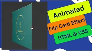 3D Flip Card Effect On Hover Using Only HTML & CSS | CSS Effects | HTML and CSS Flip Card Effects