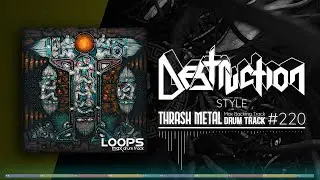 Thrash Metal Drum Track / Destruction Style / 200 bpm