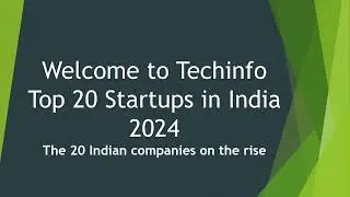 Top 20 startups in 2024