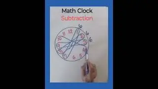 Math Clock || Subtraction ||  #shorts
