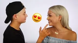 SON DOES MY MAKEUP!!