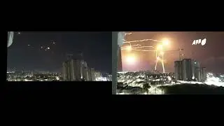 Israel's iron dome missile trajectories