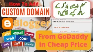 How To Buy Domain For Blogger Website | Blogger Custom Domain | GoDaddy Domain Setting | Free Domain