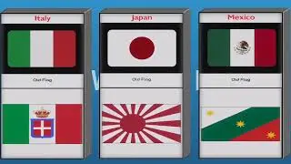 old and now flag from different countries
