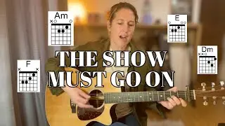 Reprise acoustique / Queen - THE SHOW MUST GO ON - Queen (Guitar Tutorial + Cover)