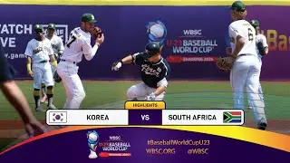 HIGHLIGHTS – Game 7 – Korea vs. South Africa – WBSC U-23 Baseball World Cup 2024