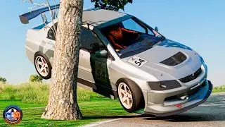 Side Collisions of Cars #46 - BeamNG drive CRAZY DRIVERS