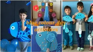 Blue colour day activities