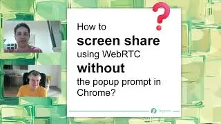 How to screen share using WebRTC without the popup prompt in Chrome?