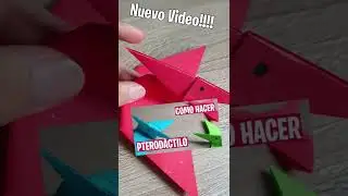 Como hacer Pterodactilo de papel - Origami