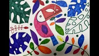 Как нарисовать Тукана? Раскраска для детей.