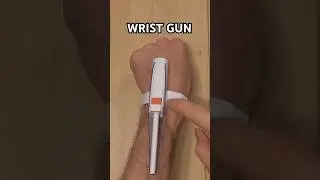 EASY PAPER WRIST GUN STEP BY STEP | HOW TO MAKE WRIST GUN WEAPON TUTORIAL ART #diy #paperart