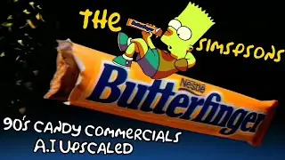 The Simpsons Candy Commercials (A.I Upscaled)
