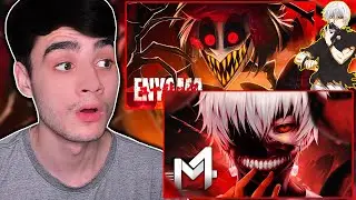 REACTs | Sinal Infernal - Alastor (Hazbin Hotel) // Kaneki (Tokyo Ghoul) - FAMINTØ | Enygma & M4rkim