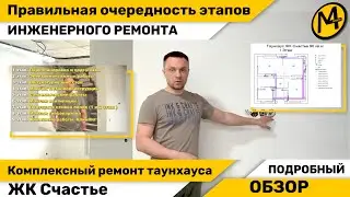 Правильная очередность выполнения черновой отделки в таунхаусе. ЖК Счастье, таунхаус 91м2