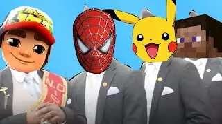 Spider-Man & Minecraft & Pokemon & Subway Surfers - Coffin Dance Song Astronomia (COVER)