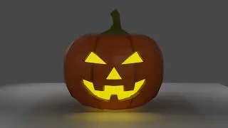 Jack-o’-lantern - Low-Poly 3D Model