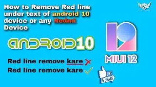 How to remove red line in word    #RedmiNote7Pro #Android10 #RedLineUnderText #SukhdevSinghRaj