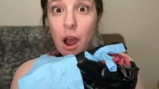 ASMR | Trying On My Entire Glove Collection While Chewing Gum and Venting