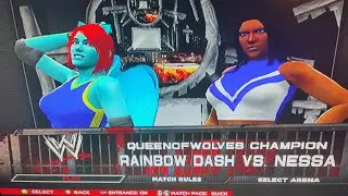 rainbow dash vs nessa LWW women's championship match (LWW new beginnings ppv part 5)