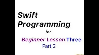 Switch in Swift  (Lesson 3 Part 2)