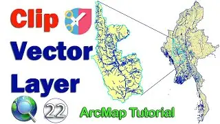 Clip Vector Layer in ArcMap | ArcGIS Clip Tool Tutorial for Beginners  